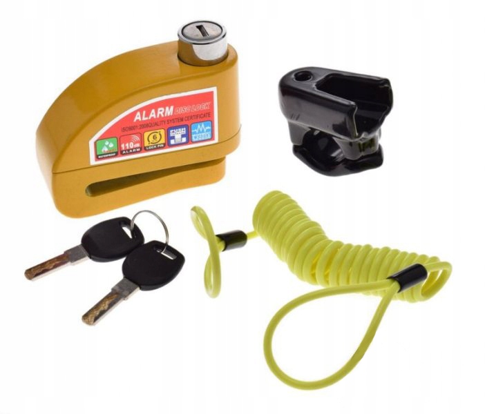 ALARM BLOKADA NA TARCZE HAMULCOWA MOTOCYKL ROWER EAN 6660000008549
