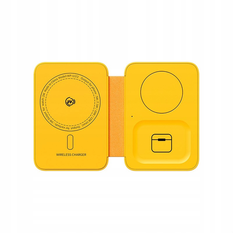 Wekome WP-U172 Ładowarka bezprzewodowa 3w1 z MagSafe do iPhone, Apple Wat