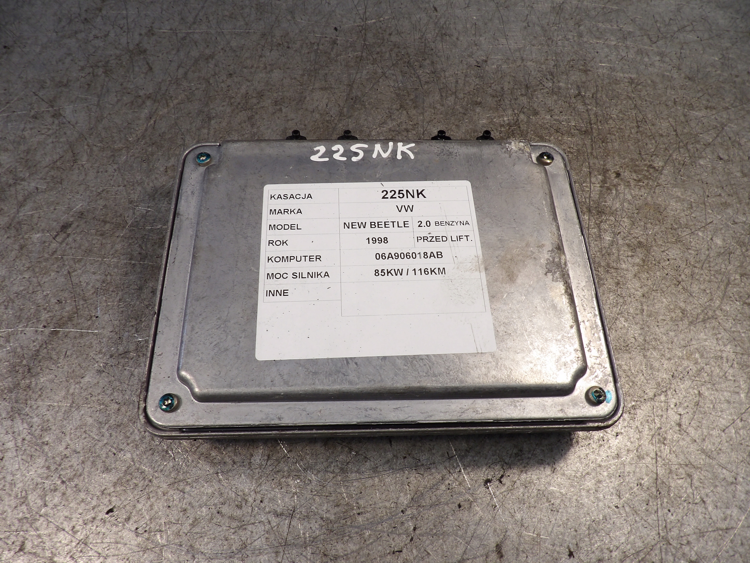 Volkswagen New Beetle computer, control unit 06A906018AB 0261204721