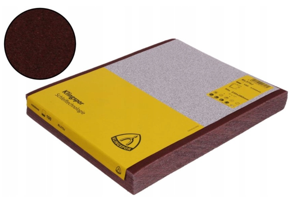 Наждачная бумага холст лист KLINGSPOR P180 50шт.