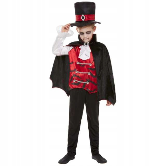 STRÓJ WAMPIR kostium WAMPIRA peleryna HALLOWEEN M