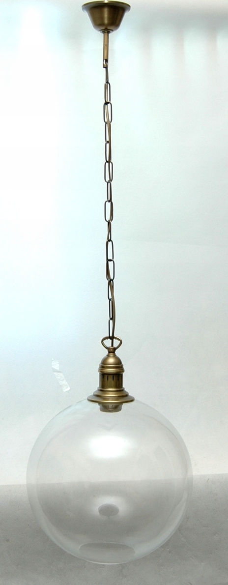 Závesná mosadzná lampa, mosadzný luster 30 cm