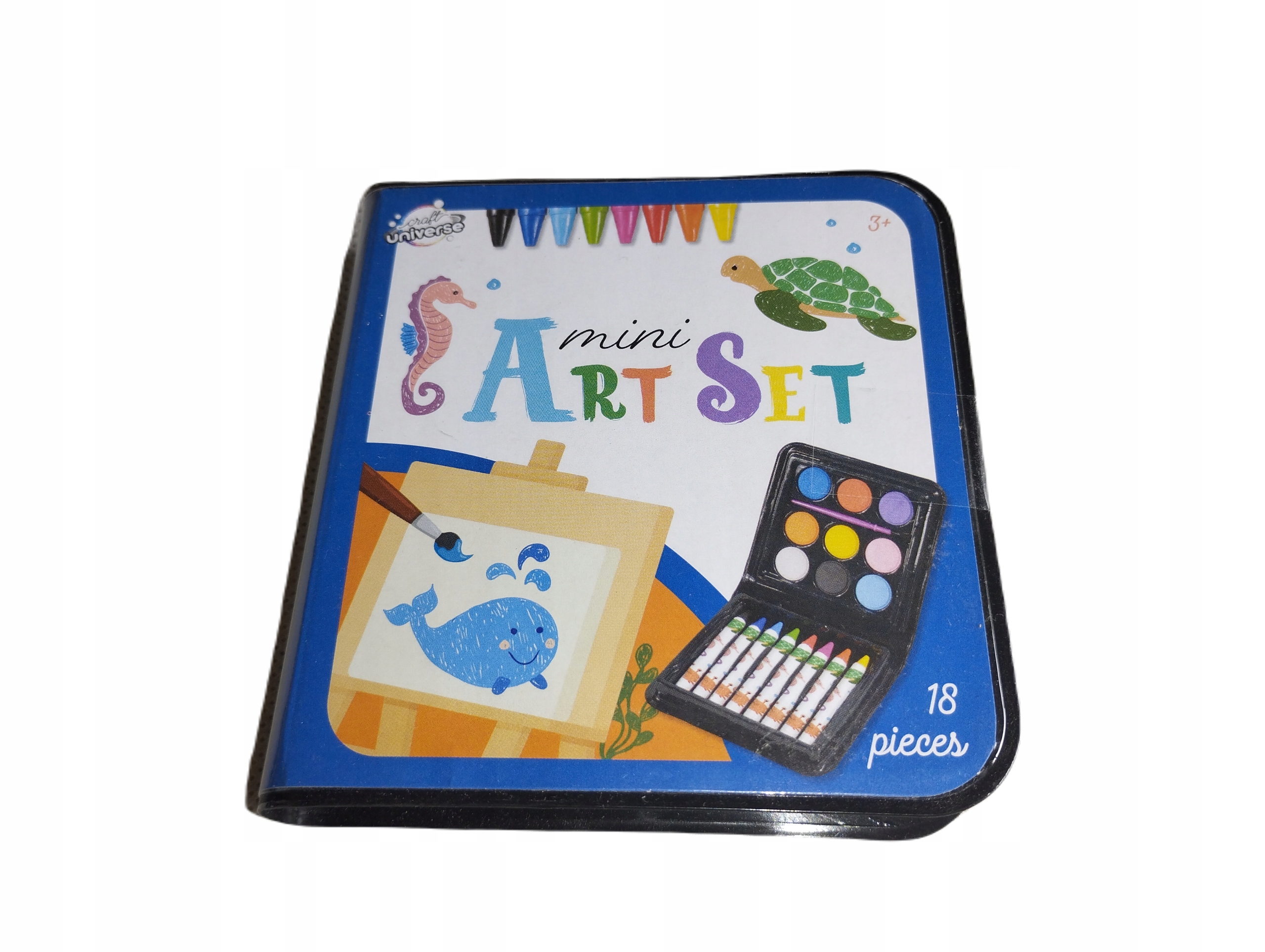 Mini ART Set Mini zestaw artystyczny kredki farby 18 elementów
