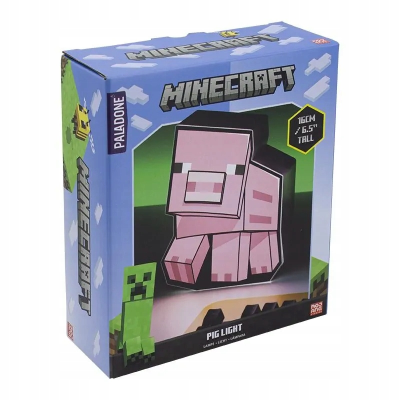 MINECRAFT PIG BOX LIGHT ŚWINIA LAMPKA 16cm LAMPA Rodzaj lampka