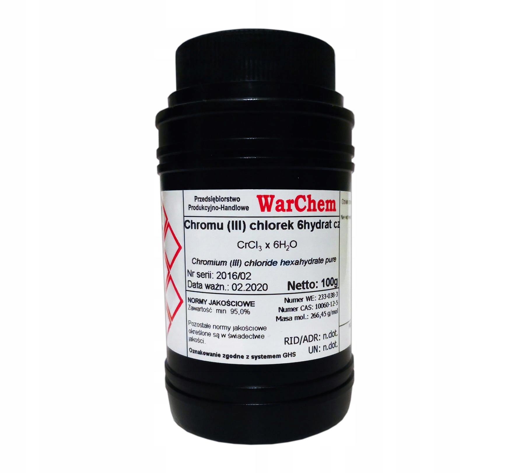 

Chlorek Chromu (III) 6hydrat czysty 100g