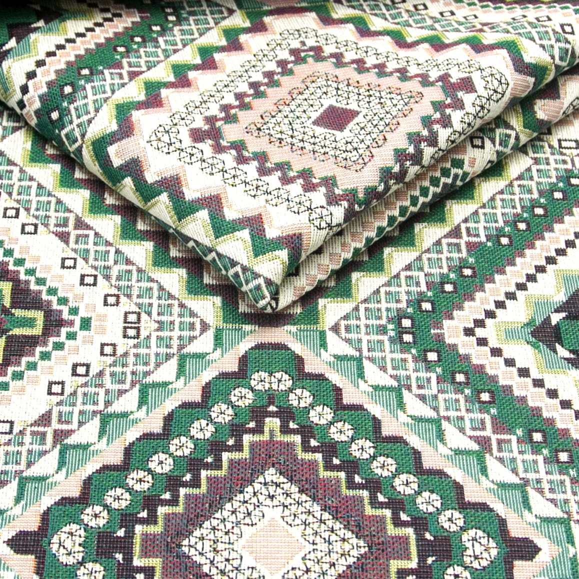 Potahová látka Unica Boho tyrkysová šířka 280cm 1mb