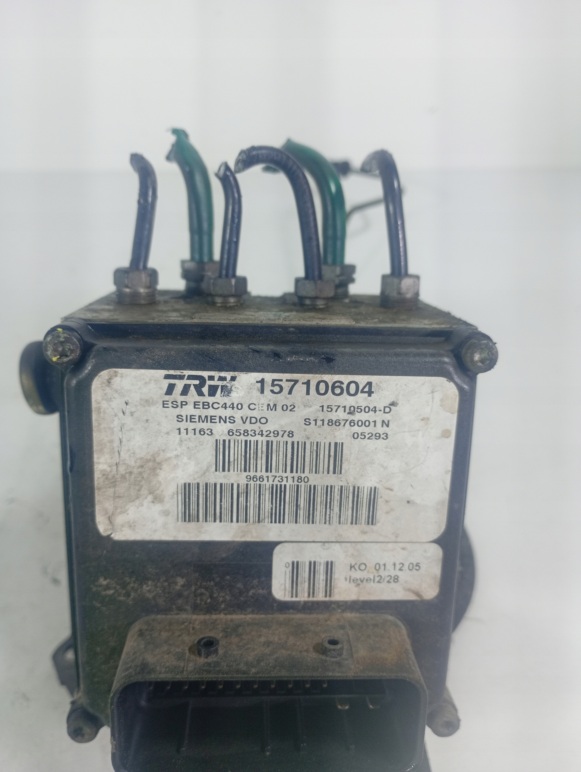 PEUGEOT 407 04-11 Pompa ABS OE 15710604
