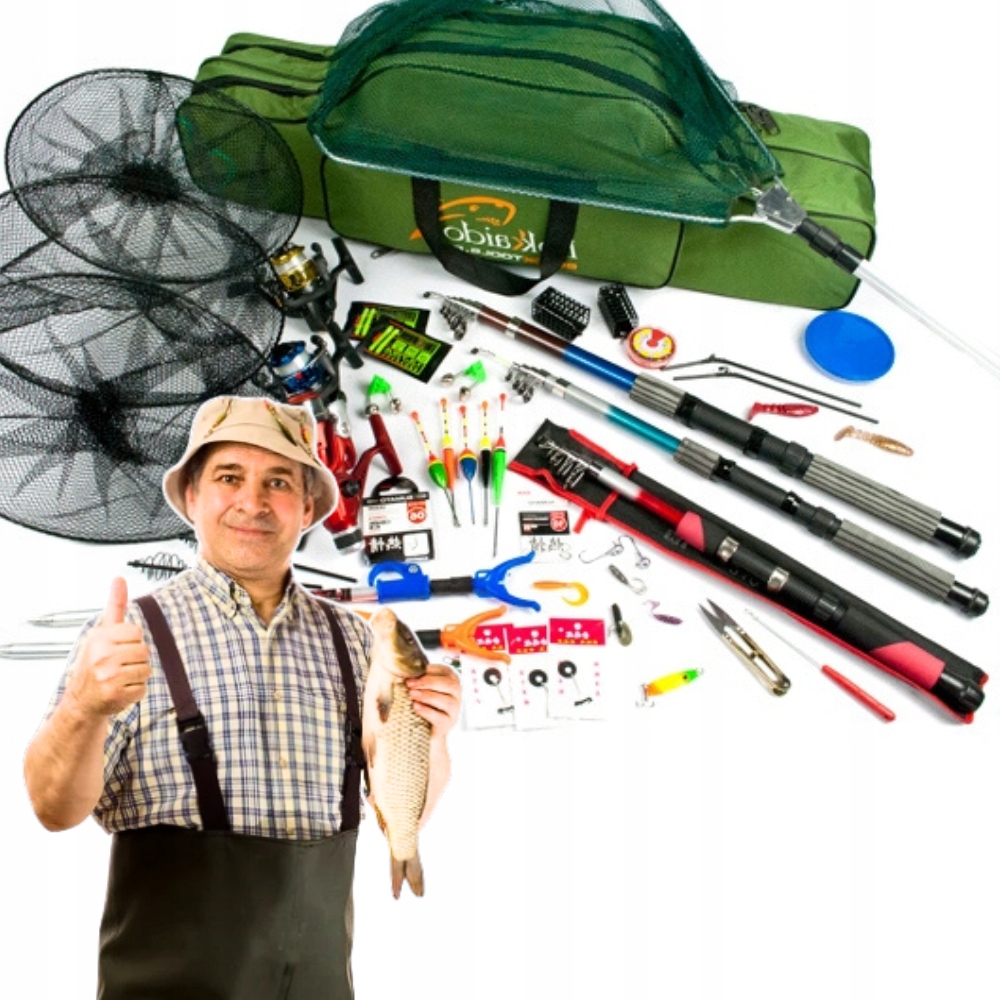 sada Rybářský Set Jaxon 3x prut Příslušenství bohaté