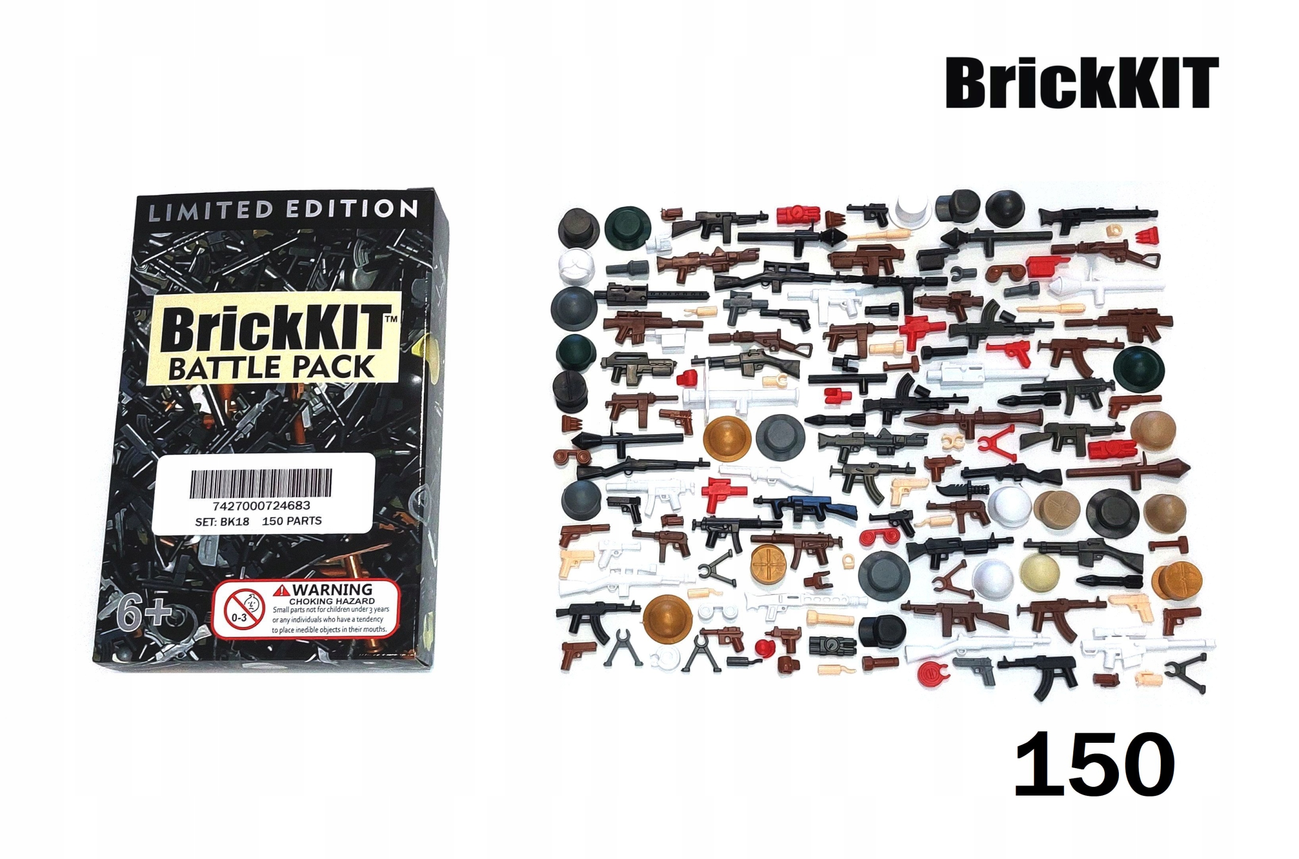 BrickKIT Karabiny dla mini figurek Armia Broń BK18