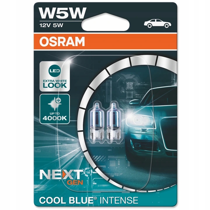 ŻARÓWKI OSRAM W5W COOL BLUE INTENSE NEXTGEN POSTOJOWE 2825CBN-02B