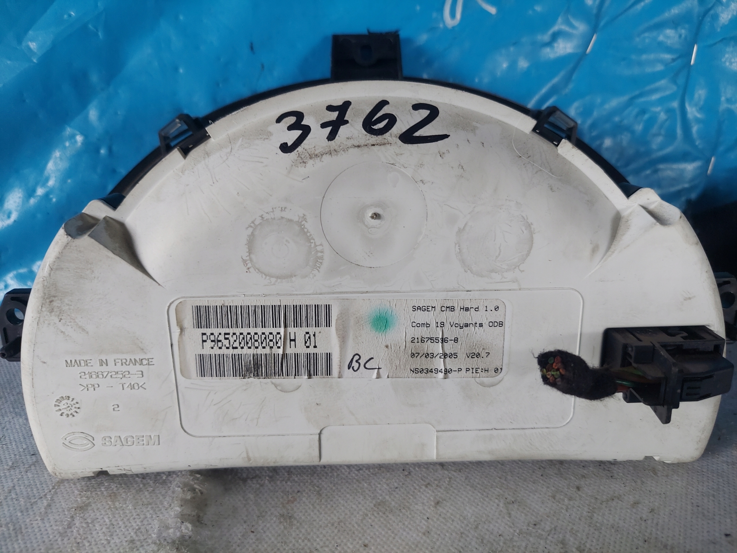 dials clock CITROEN C2 1.4 B P9652008080
