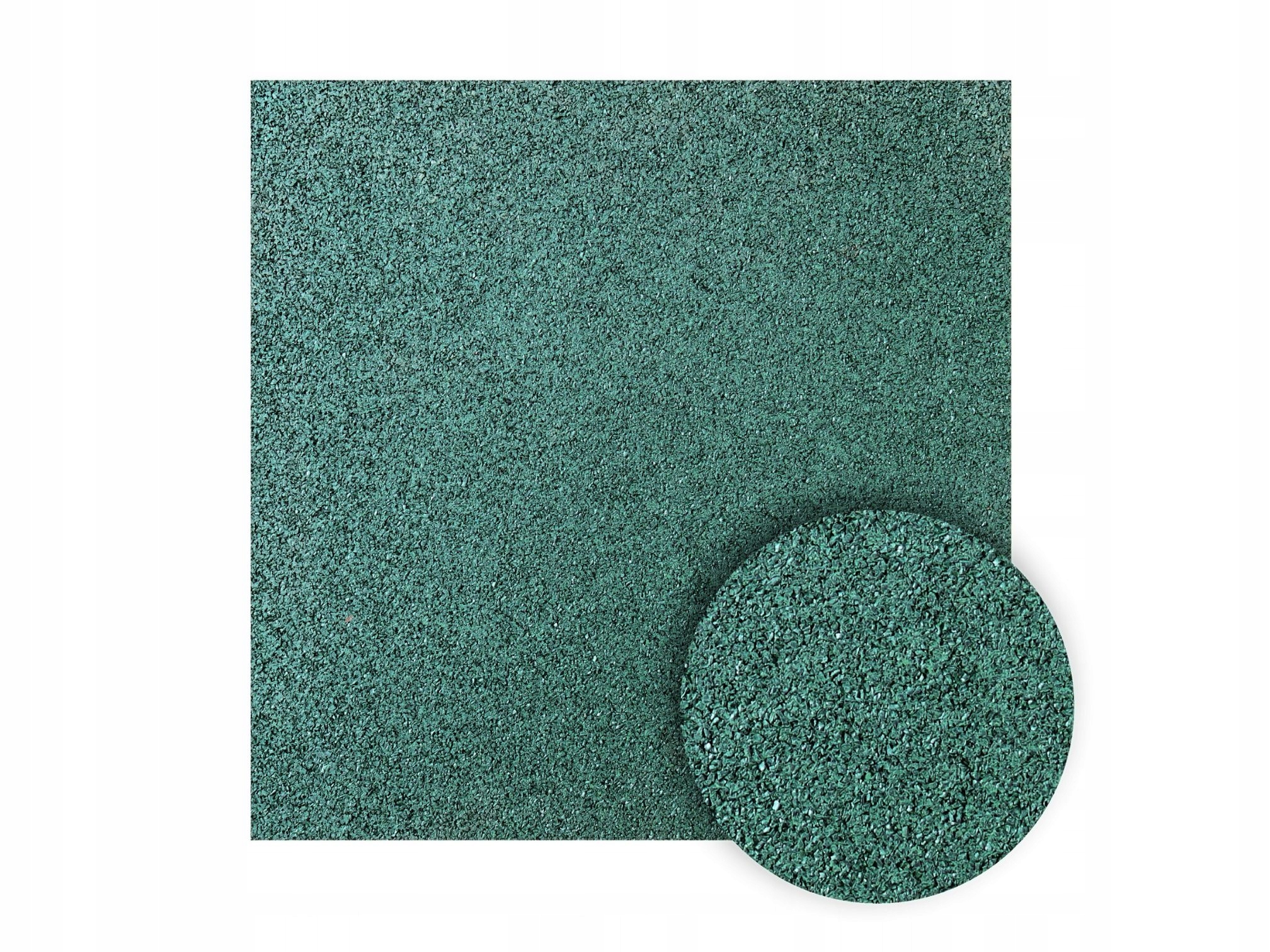 Gumowe zabezpieczenie pod sprzęt, mata fitness 50x50x5cm zieleń
