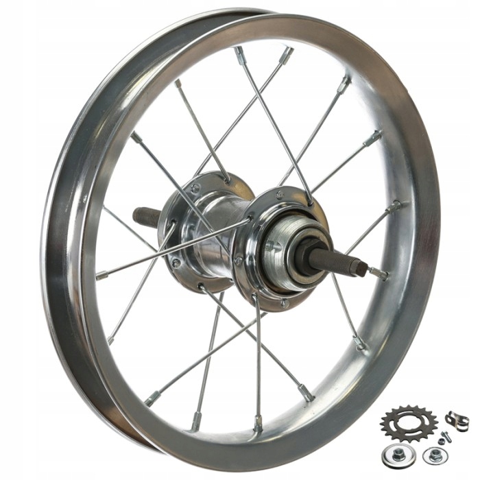 Koło rowerowe tył 12 Torpedo FAVORIT Stalowe do Rowerka dziecięcego