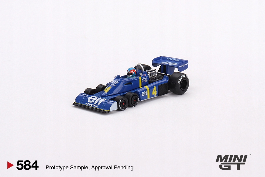 Mini Gt Tyrrell P34 #4 P. Depailler 2nd Švédsko Gp 1976 1:64