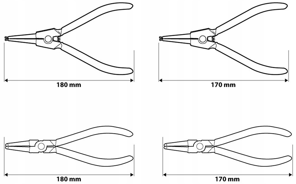 SZCZYPCE SEGERA DO PIERŚCIENI SEGERÓW PROSTE WYGIĘTE ZEWNĘTRZE WEWNĘTRZNE EAN (GTIN) 5907558463606