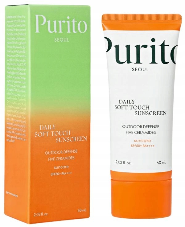 Purito Daily Soft Touch Sunscreen Spf 50+ Krém S Ceramidy 60 Ml