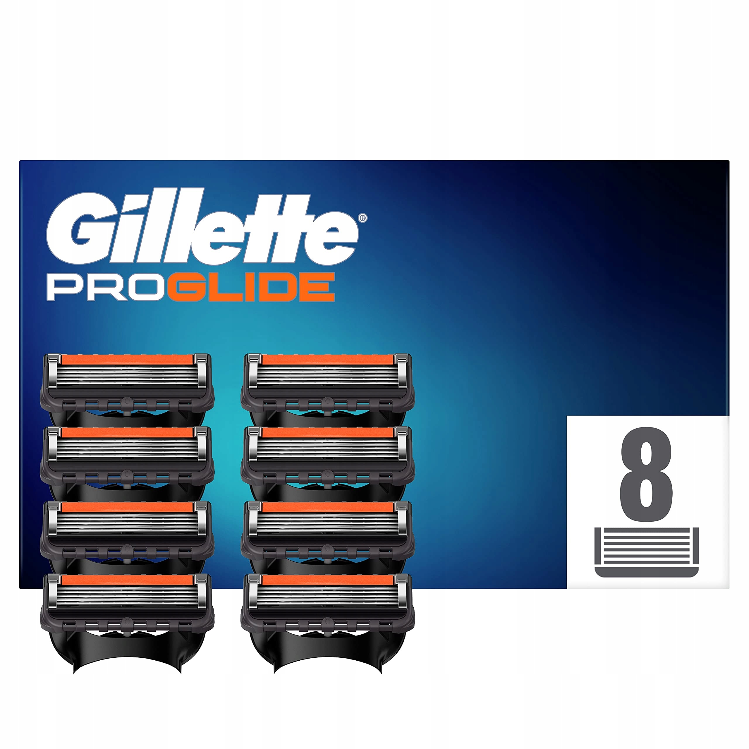 Náhradní břity do holicího strojku Gillette Fusion5 ProGlide, 8 kusů