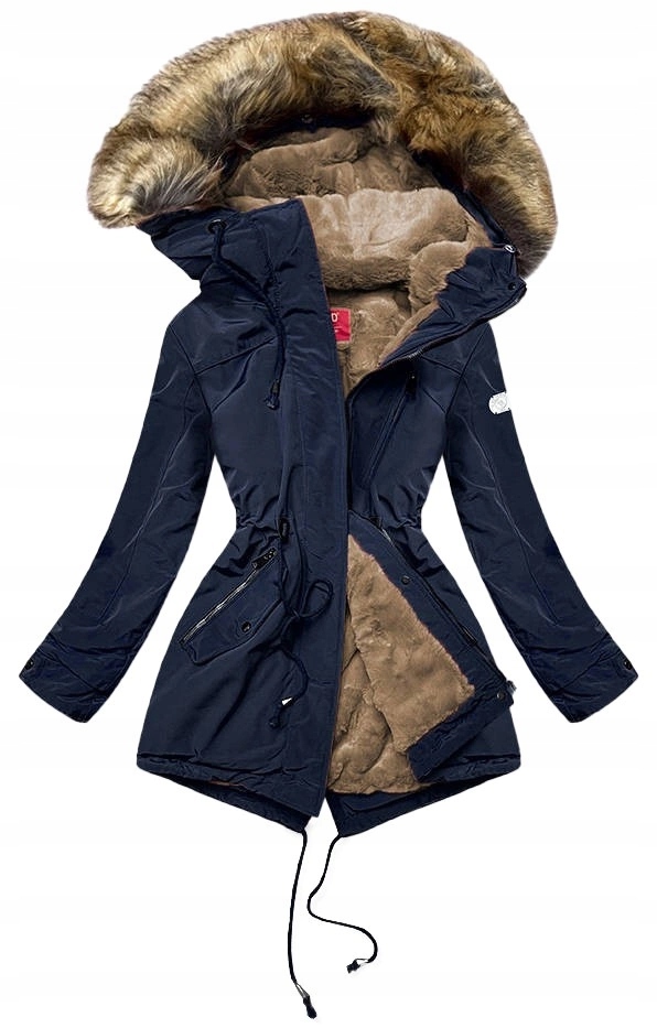 Dámská Zimní Parka M-21207 Námořnická Modrá XL (42)