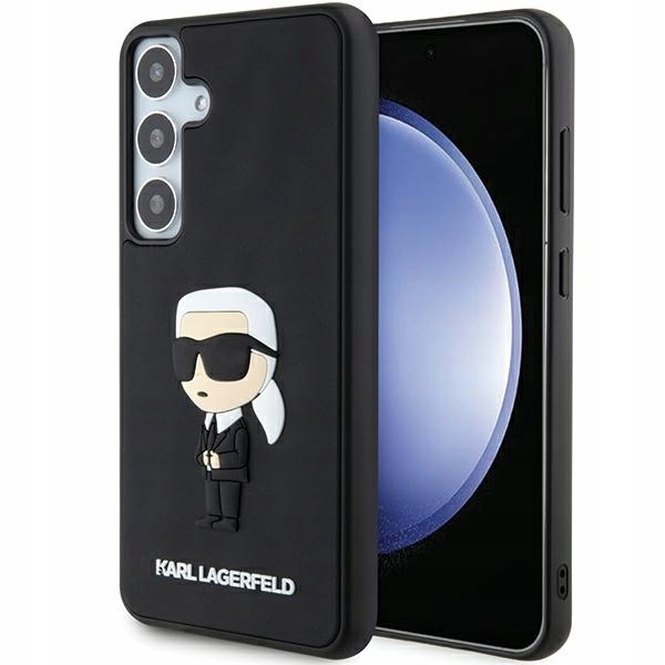 Karl Lagerfeld KLHCS24S3DRKINK S24 S921černý/black hardcase 3D Rubber Ikon
