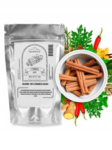 Levně 4x Ogrody Solne Koření Skořice celá 100 g vysoké kvality