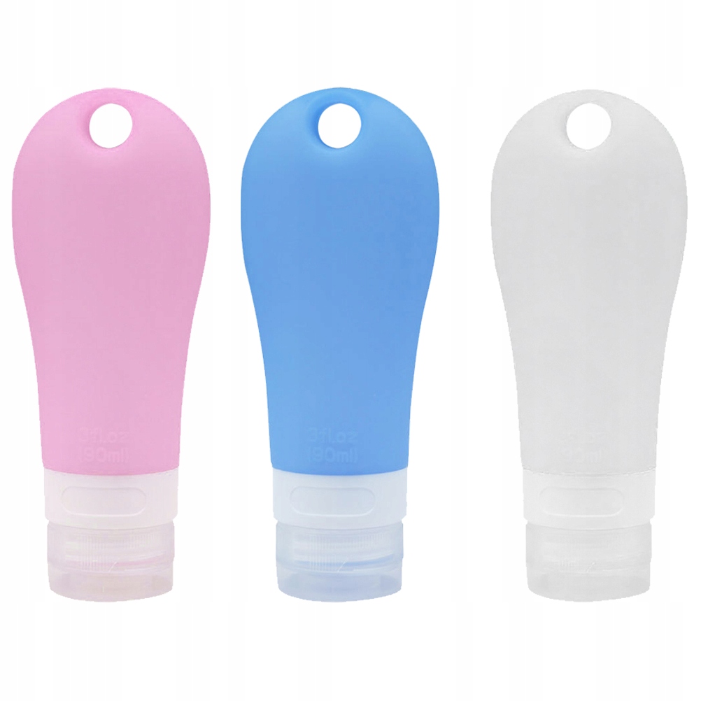 BUTELKI SILIKONOWE POJEMNIKI PODRÓŻNE