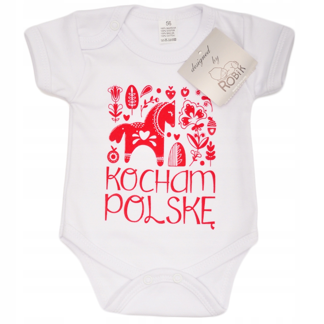 

Body patriotyczne Kocham Polskę krótki rękaw r110