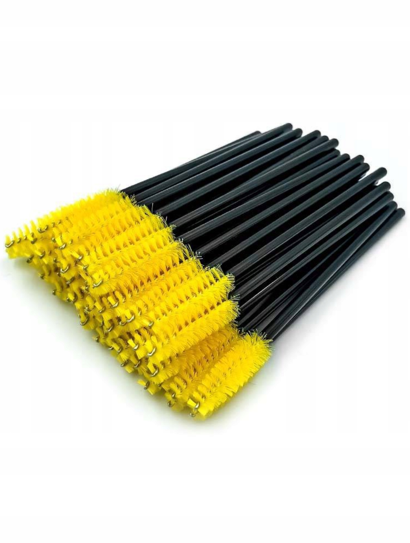 SZCZOTECZKA SPIRALKA DO RZĘS I BRWI CZARNO ŻÓŁTA 50 SZT Marka chila