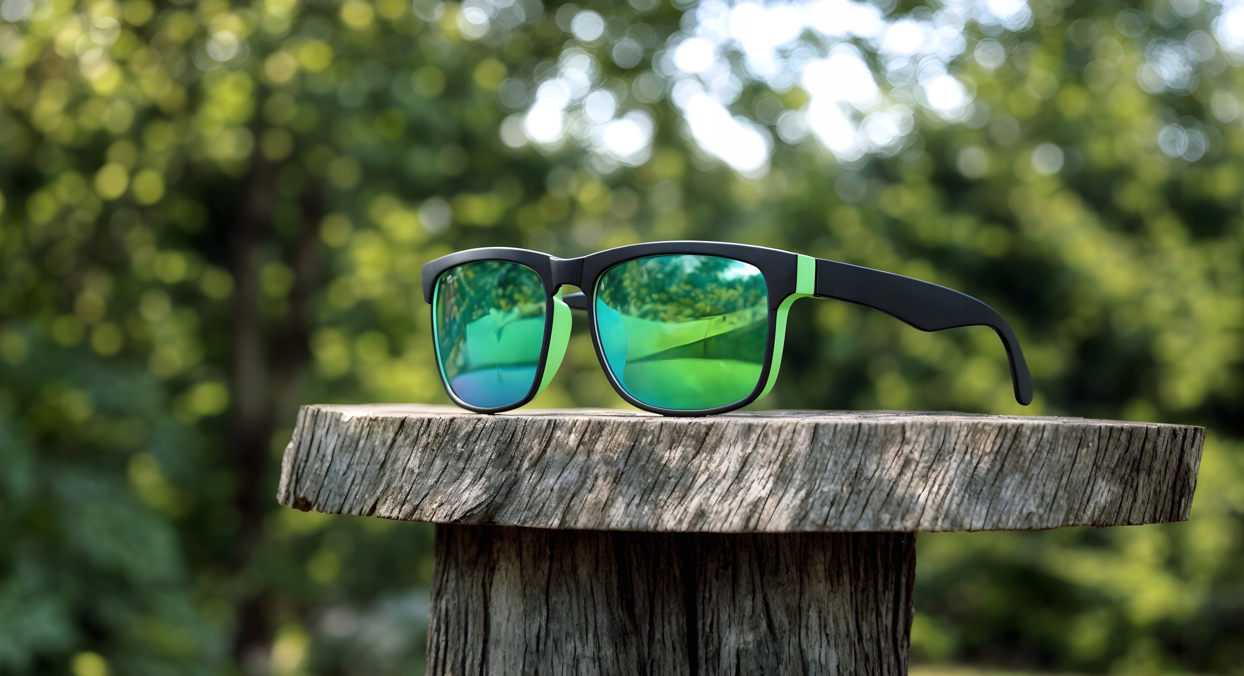 OKULARY PRZECIWSŁONECZNE Z FILTREM Lustrzanki Polaryzacyjne Zielone + Etui Szerokość soczewki 56 mm