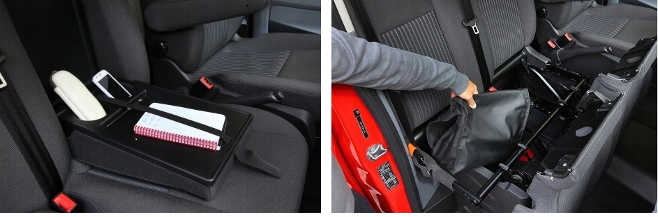 POKROWCE MIAROWE FORD TRANSIT Mk8 2014-2004 Cechy dodatkowe dostęp do podłokietnika gotowe otwory na pasy gotowe otwory pod zagłówki