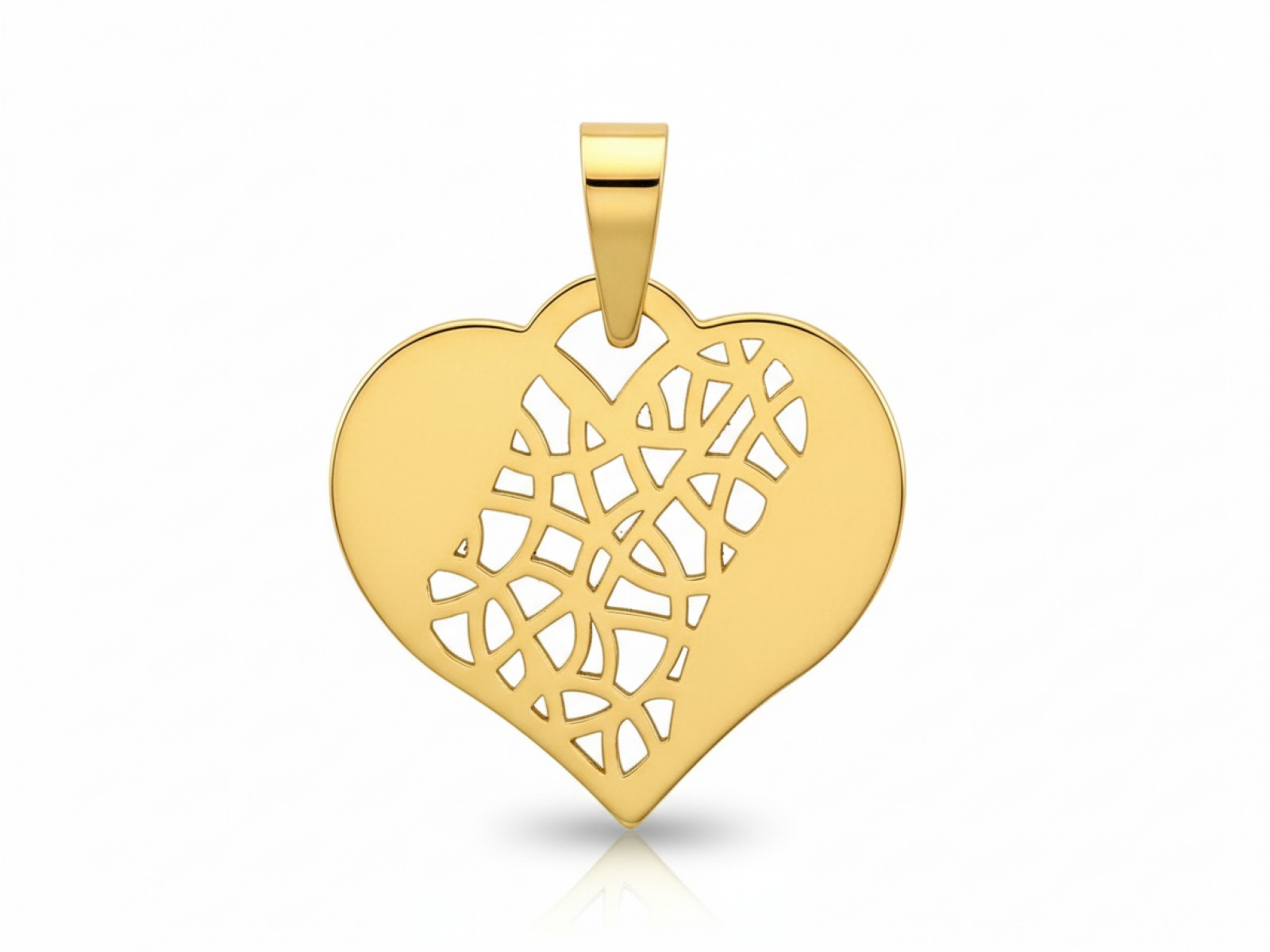 Krásné zlaté srdce 585, přívěsek přívěsek 0.86 g