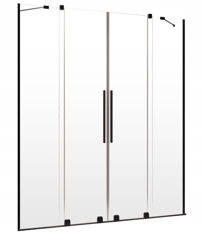 Drzwi prysznicowe FURO DWD 140x200 RADAWAY Black Marka Radaway