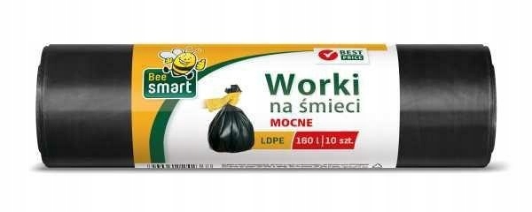 Levně 7X Bee Smart Pytle na odpadky Ldpe 160 l a10ks černé