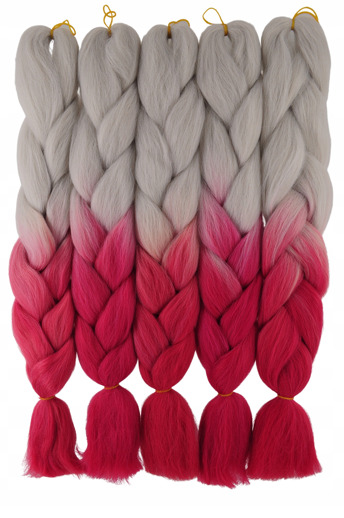 WŁOSY SYNTETYCZNE KOLOROWE WARKOCZYKI OMBRE 2-42Z Marka Smart Colours