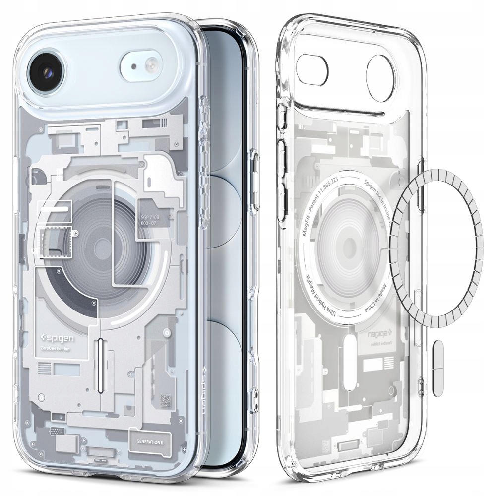Etui do iPhone 17 Air Spigen Ultra Hybrid Mag Zero One transparent