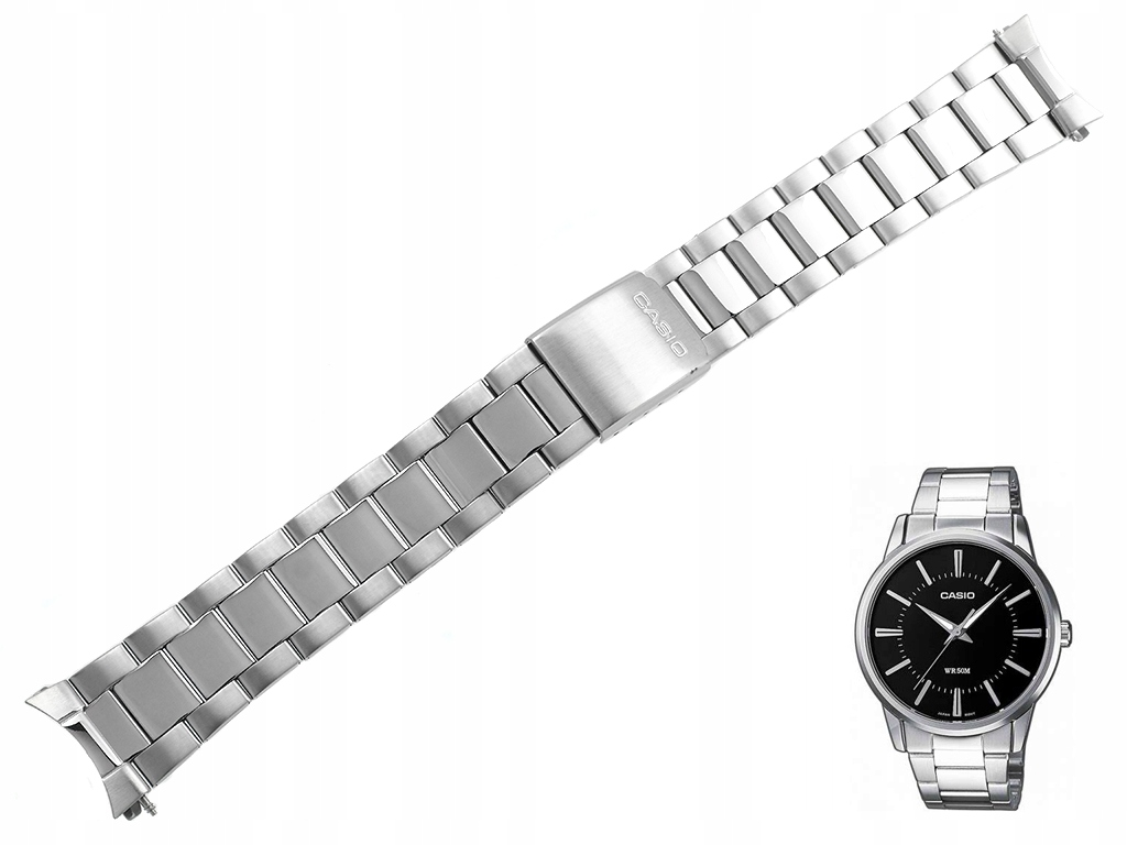 Náramek Casio MTP-1303 MTP-1303D ocelový, stříbrný, originální