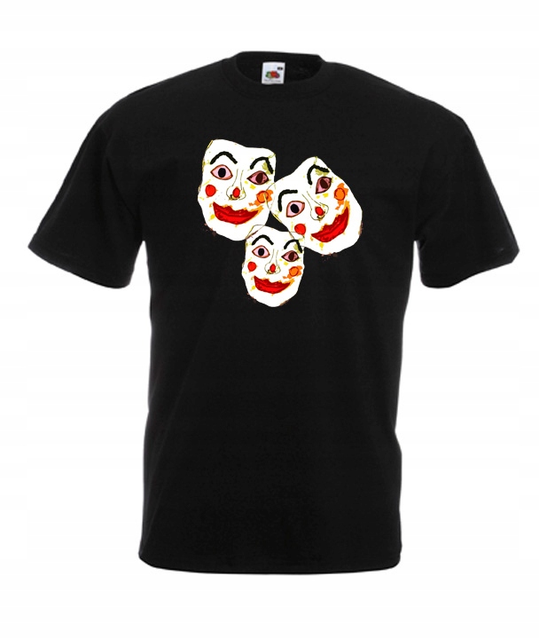 

XL Koszulka Męska Maski Klauna Clown Joker Wzór