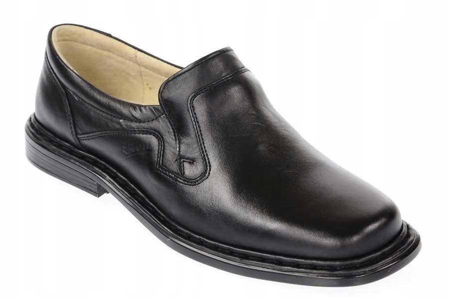 Pánské mokasíny Escott černé kožené 40