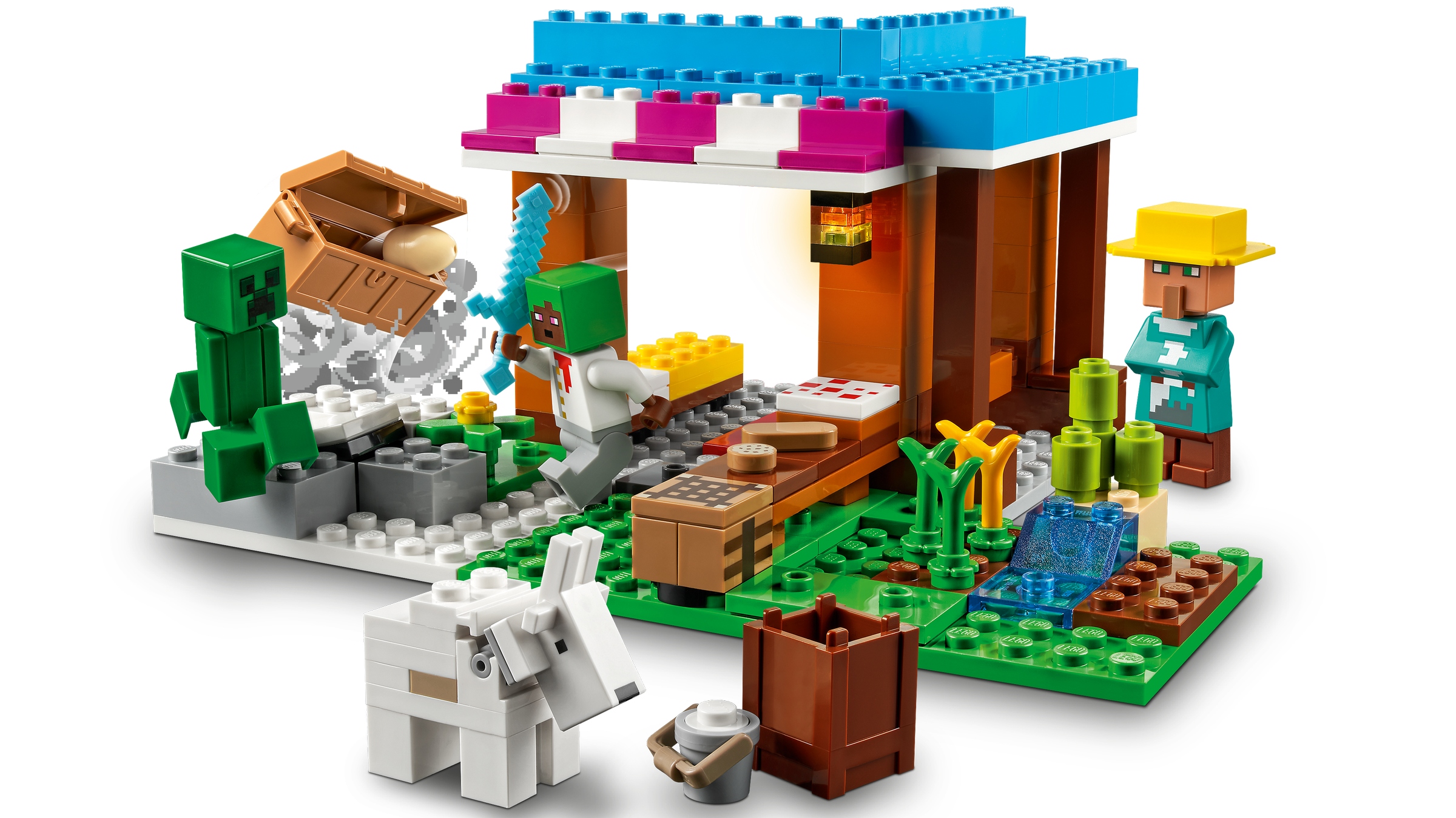 LEGO klocki Minecraft Piekarnia / 21184 + torba prezentowa Marka LEGO
