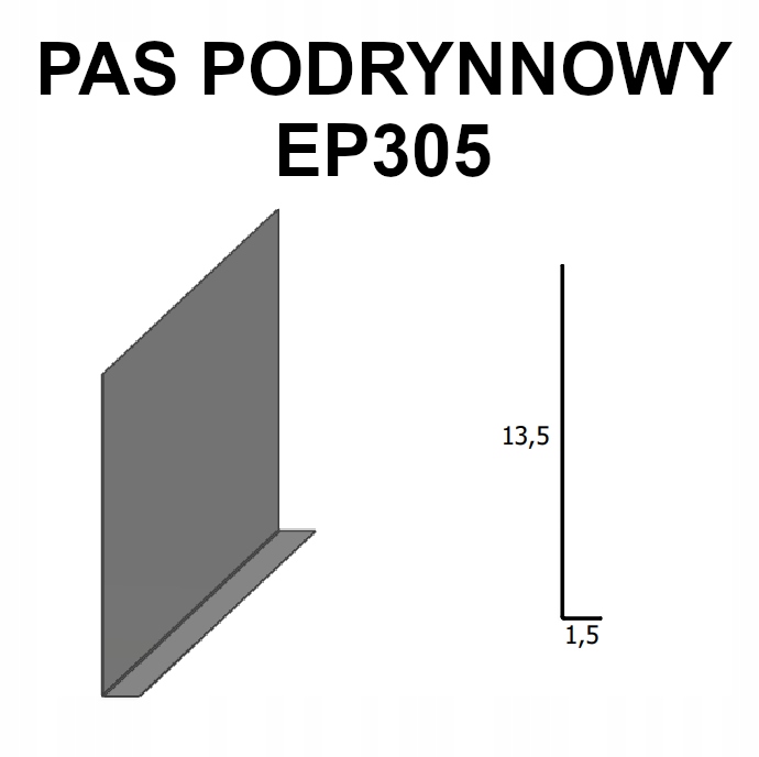 

Pas podrynnowy EP305 Kolory, Ocynk 1mb