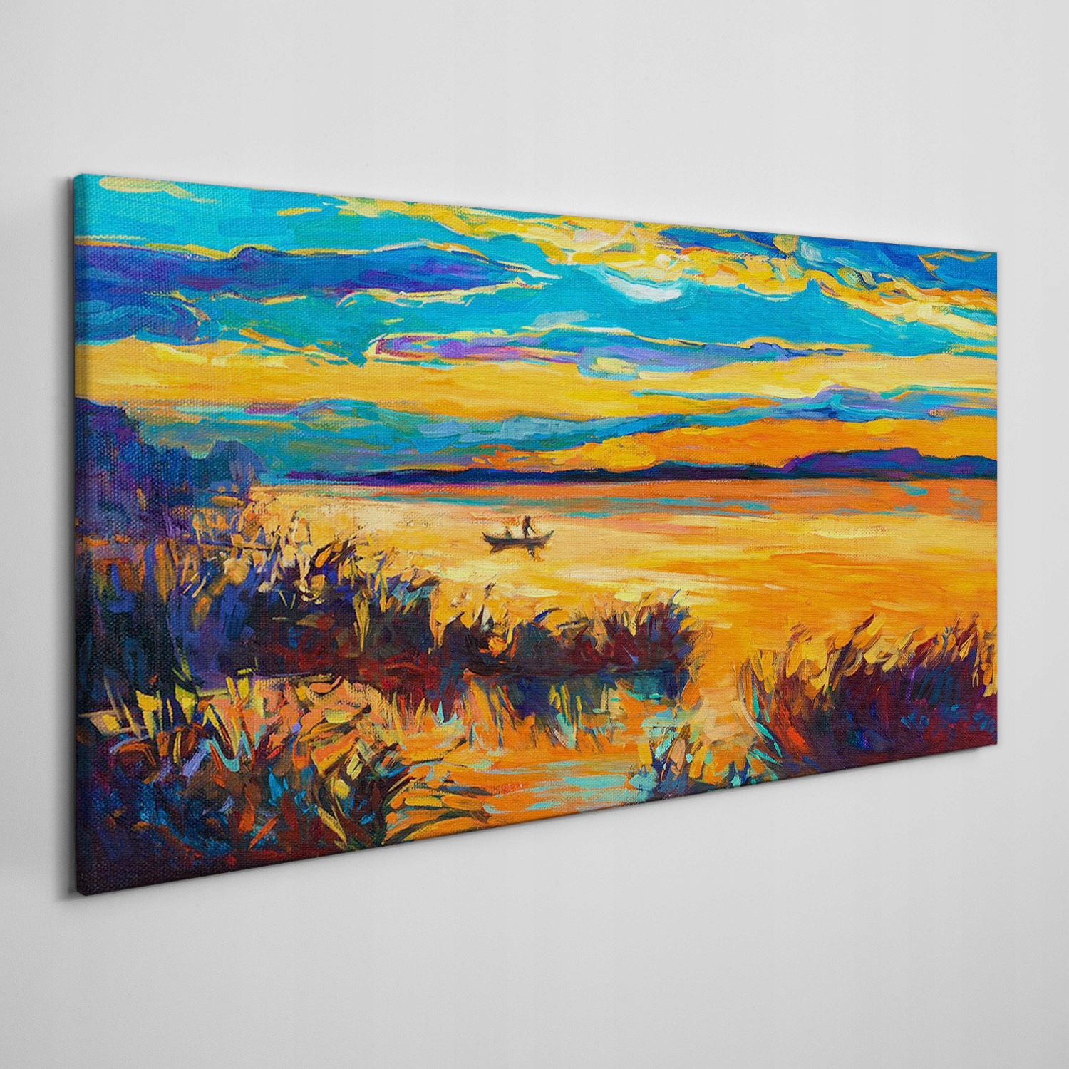 

Obraz na ramie płótno Woda zachód słońca 120x60 cm