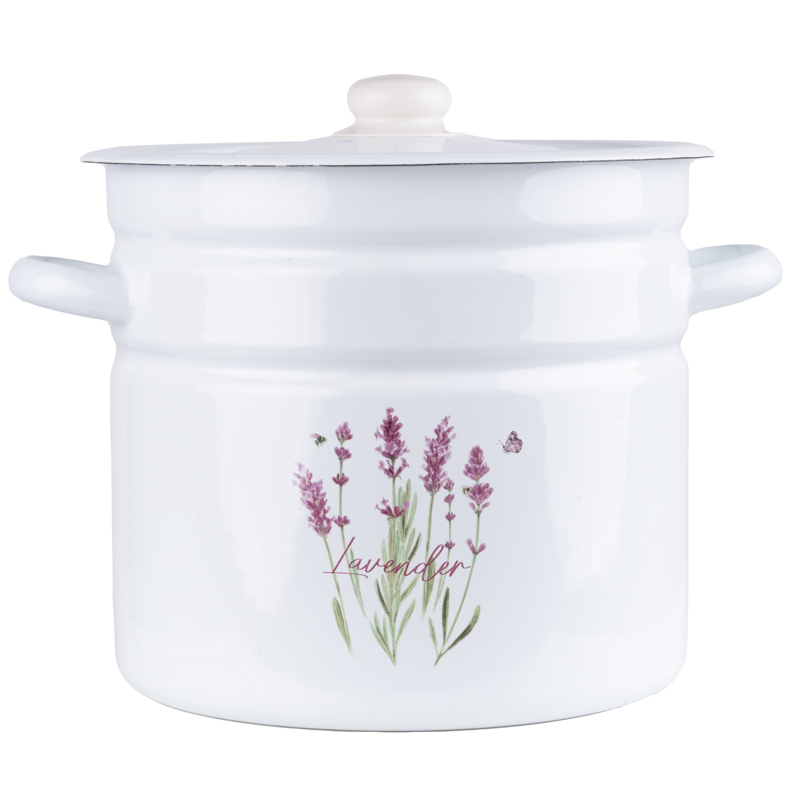 Garnek Emaliowany 12L Z Pokrywą Duży Gar Wysoki Do Bigosu Weków Tradycyjny