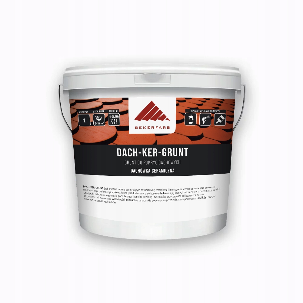 Bezbarwny Grunt do Dachu Dachówka Ceramiczna 10L