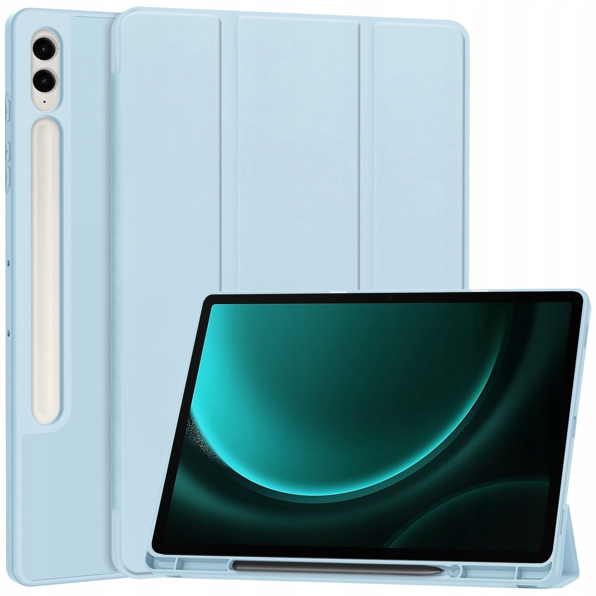 Etui z klapką Bizon do Galaxy Tab S9 Fe Plus, obudowa, case, pokrowiec