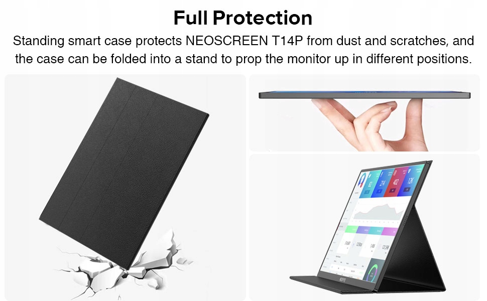 Monitor LED NEOFYTE T14P 14 " 1920 x 1080 px IPS / PLS Typ matrycy IPS / PLS