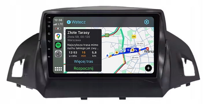 Ford Kuga Espace C-max Nejnovější Android Carplay Rádio Navigace Mapy