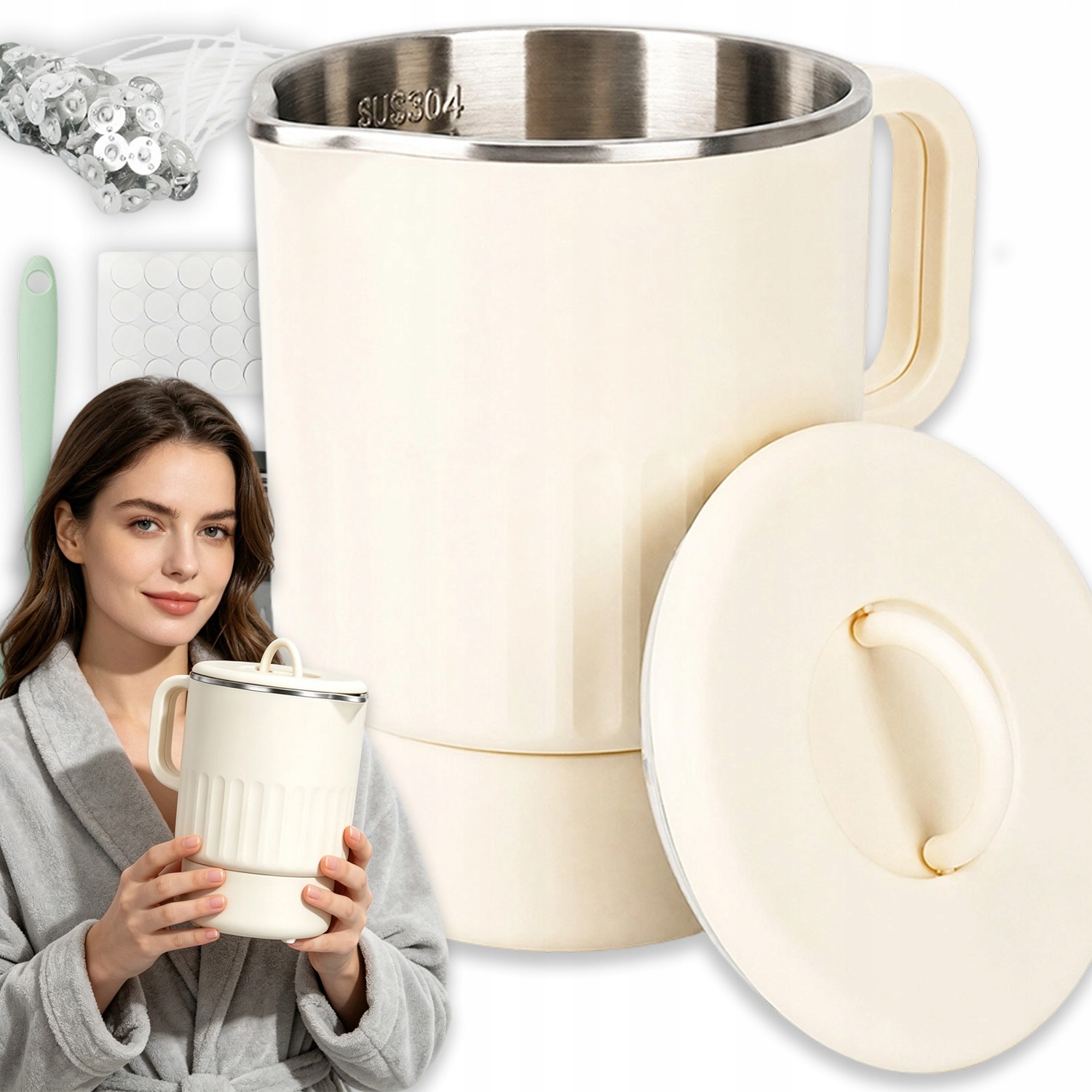 Zařízení Na Tavení Vosku Ohřívač 600W 2 Režimy Regulace Topeniště