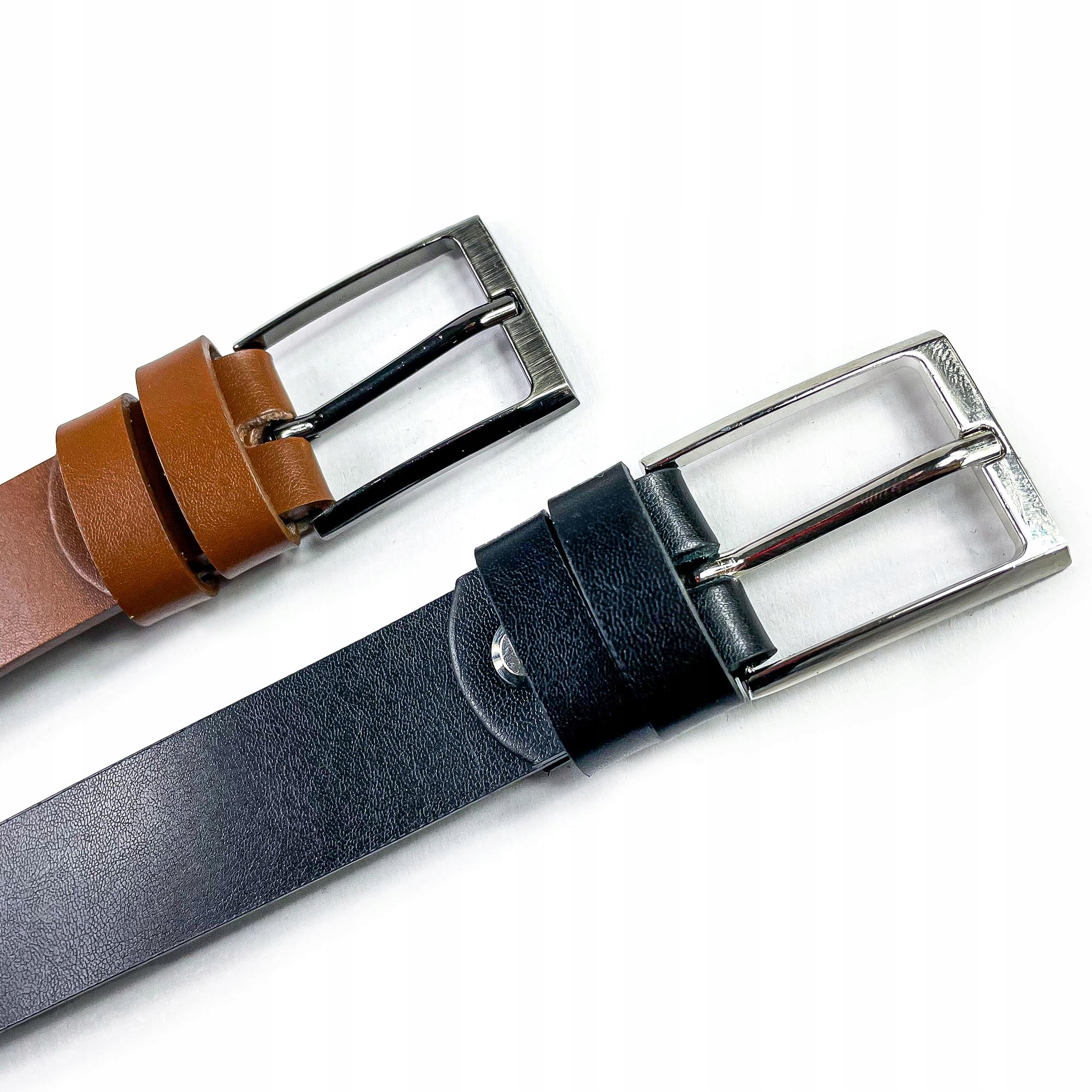 DZIECIĘCY BRĄZOWY PASEK SKÓRZANY DLA CHŁOPCA DO SPODNI GARNITURU KOMUNIA 70 Kolor brązowy