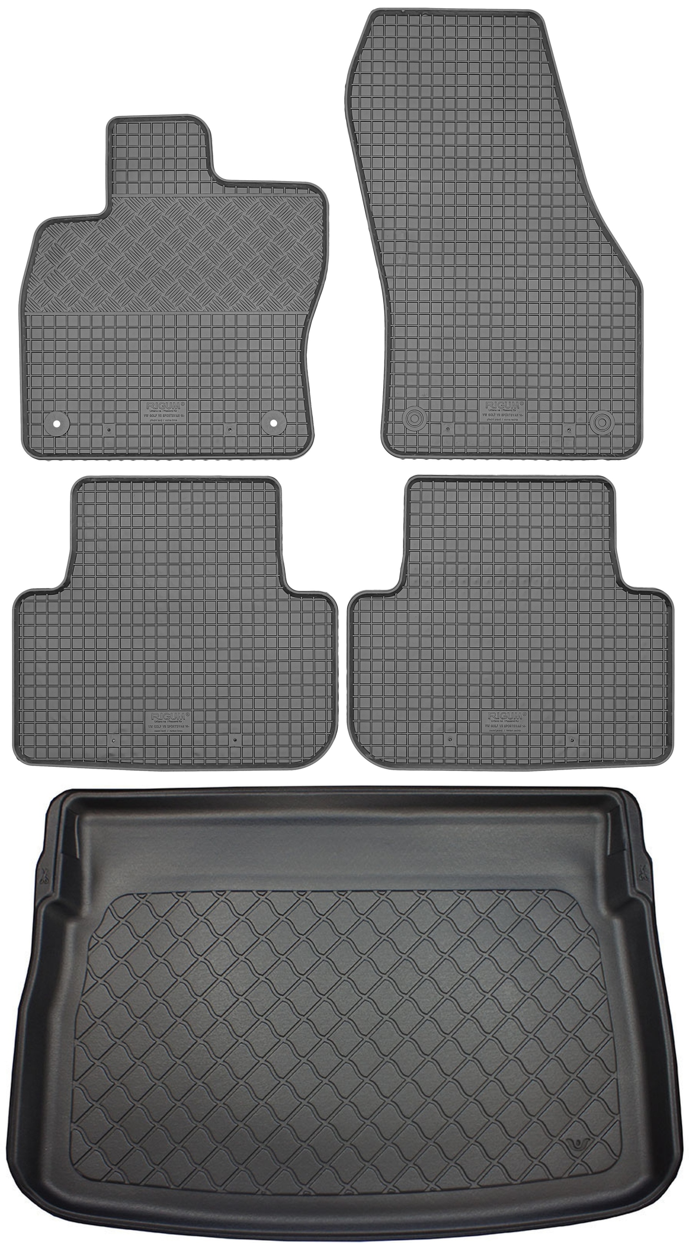 Volkswagen Golf VII Sportsva od roku 2014 Sada Koberce batožinový priestor