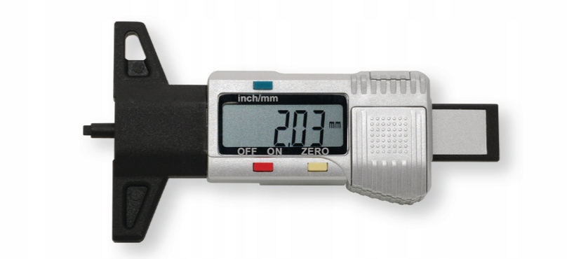 Elektronický měřič hloubky dezénu 0-25 mm
