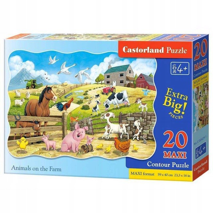 

Puzzle Maxi 20 Wieś Zwierzęta układanka +4 lata